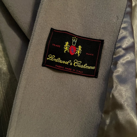 Larry Levine luxe lambs wool and cashmere long coat - Picture 10 of 15